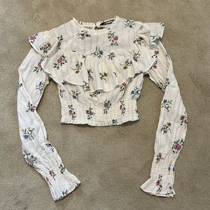 Zara Floral Crop Top